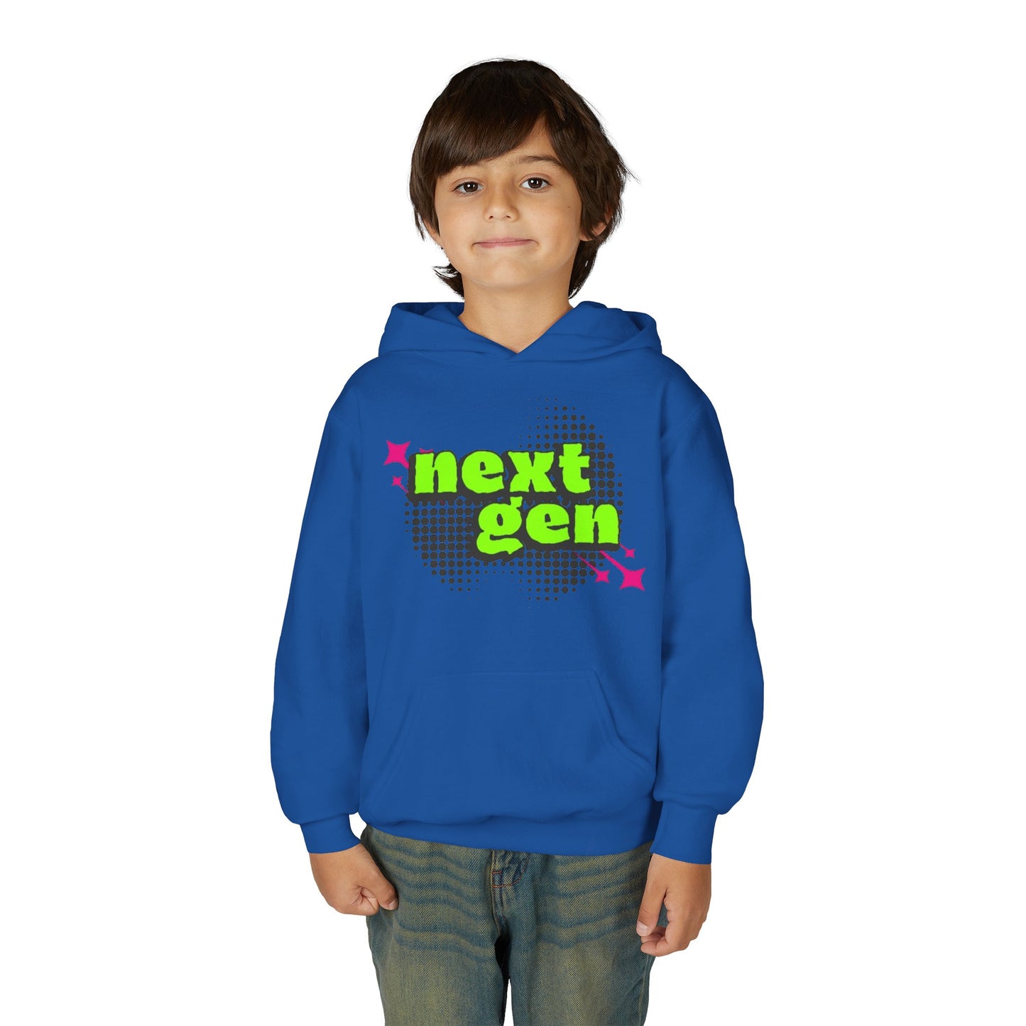 Next Gen Youth Hoodie - Trendy Heavy Blend Sweatshirt for Kids