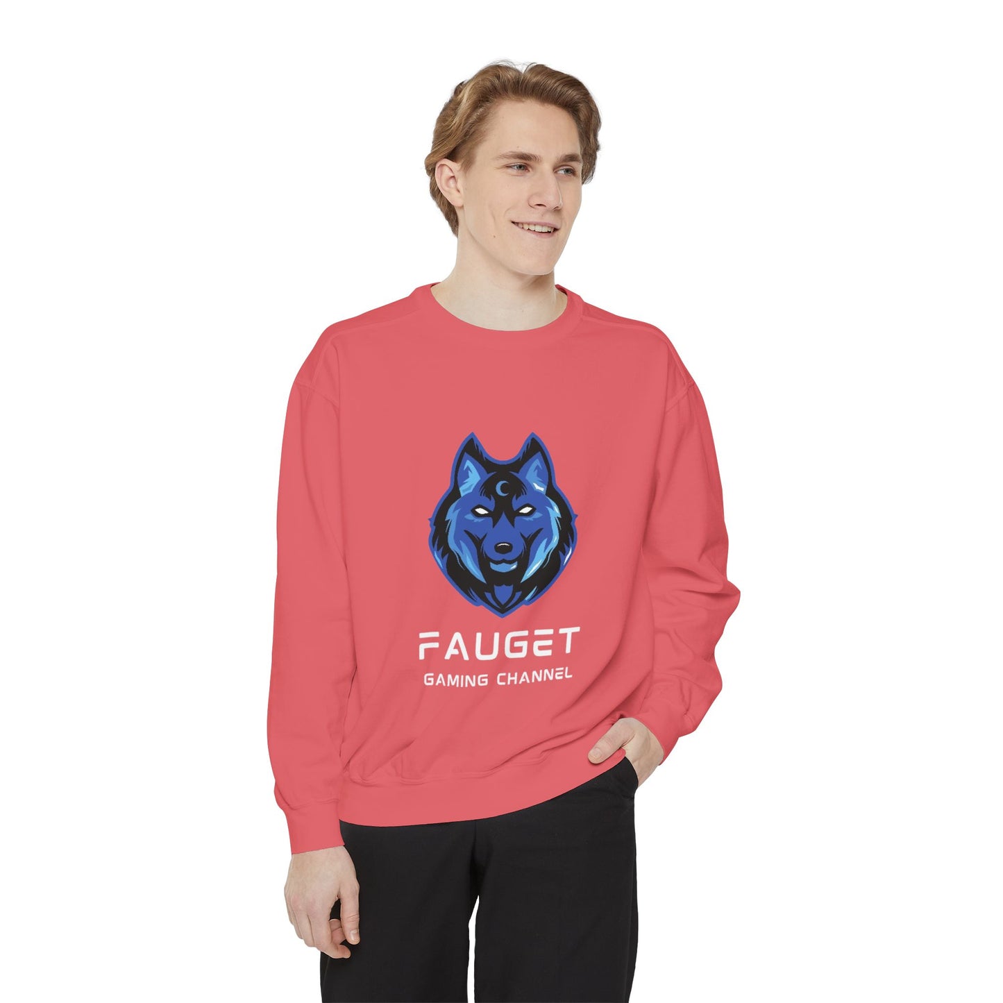 Fauget Gaming Channel Unisex Sweatshirt with Smile Design