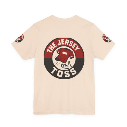 Jersey Toss Tee, Unisex Short Sleeve Shirt, Sports Fan Apparel, Game Day Outfit, Gift for Athletes, Casual Wear
