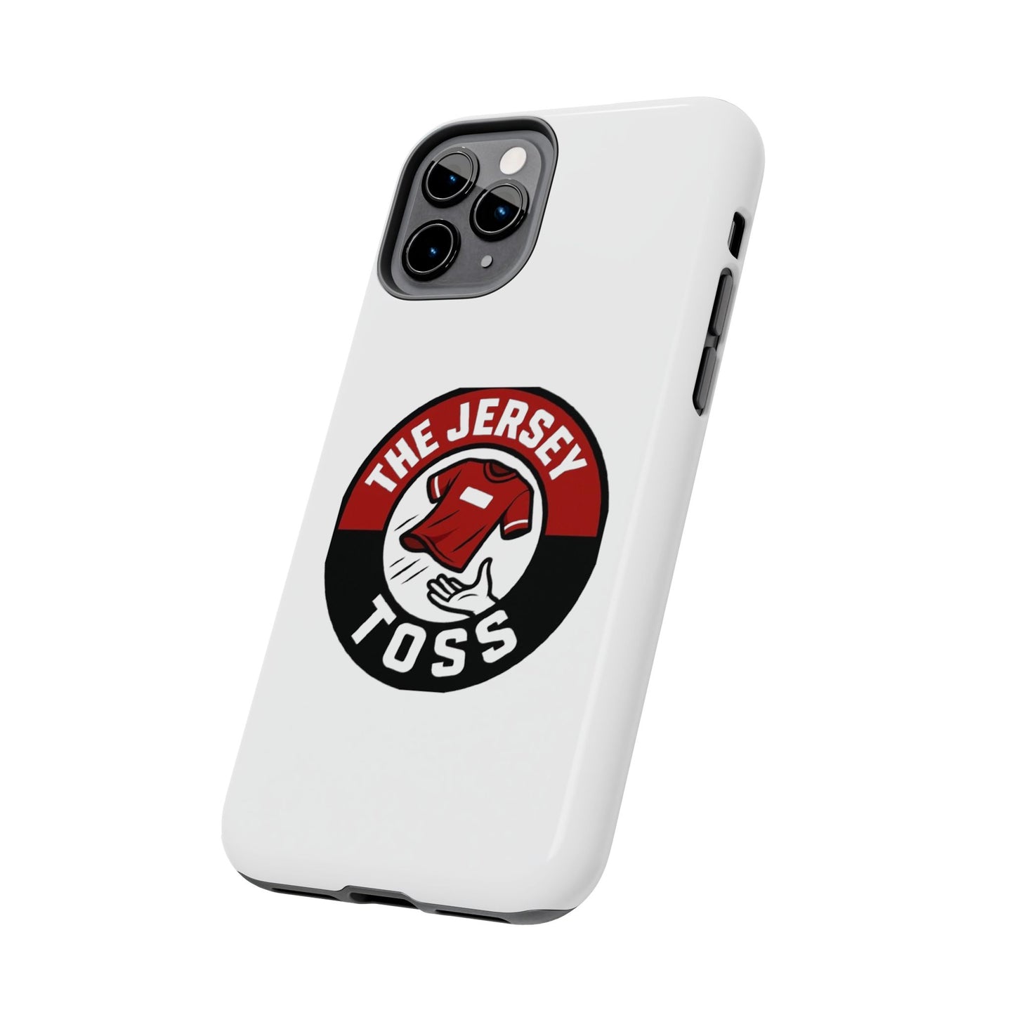 Tough Phone Cases with 'The Jersey Toss' Design - Sports Gifts, Cool Accessories, Football Fan Merchandise, Unique Decor, Gift for Him/Her
