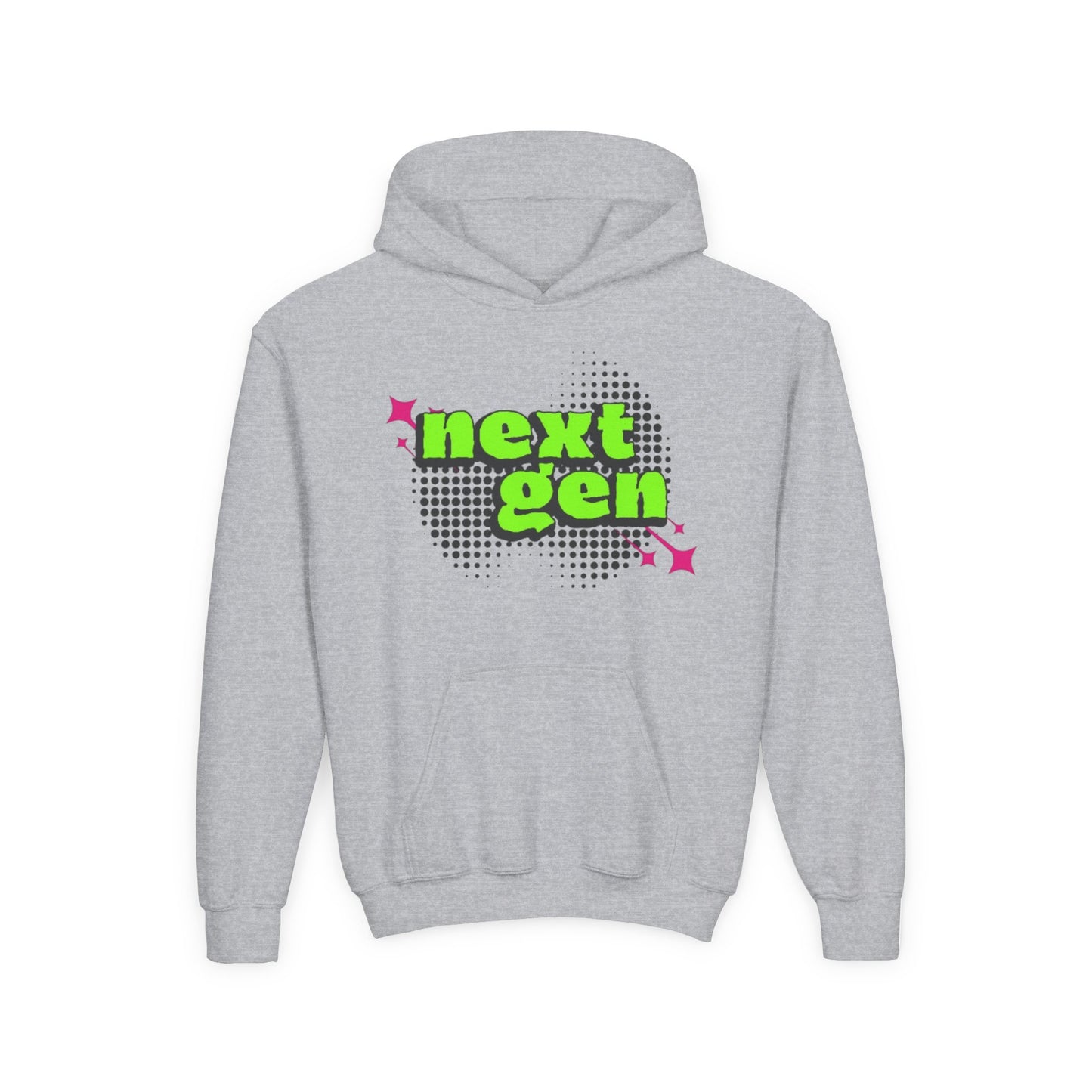 Next Gen Youth Hoodie - Trendy Heavy Blend Sweatshirt for Kids