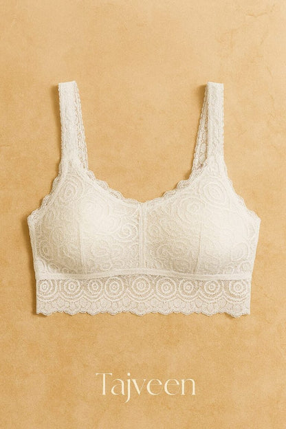 Tajveen HQ Mid Long Lace Air Bra – Style 077 F