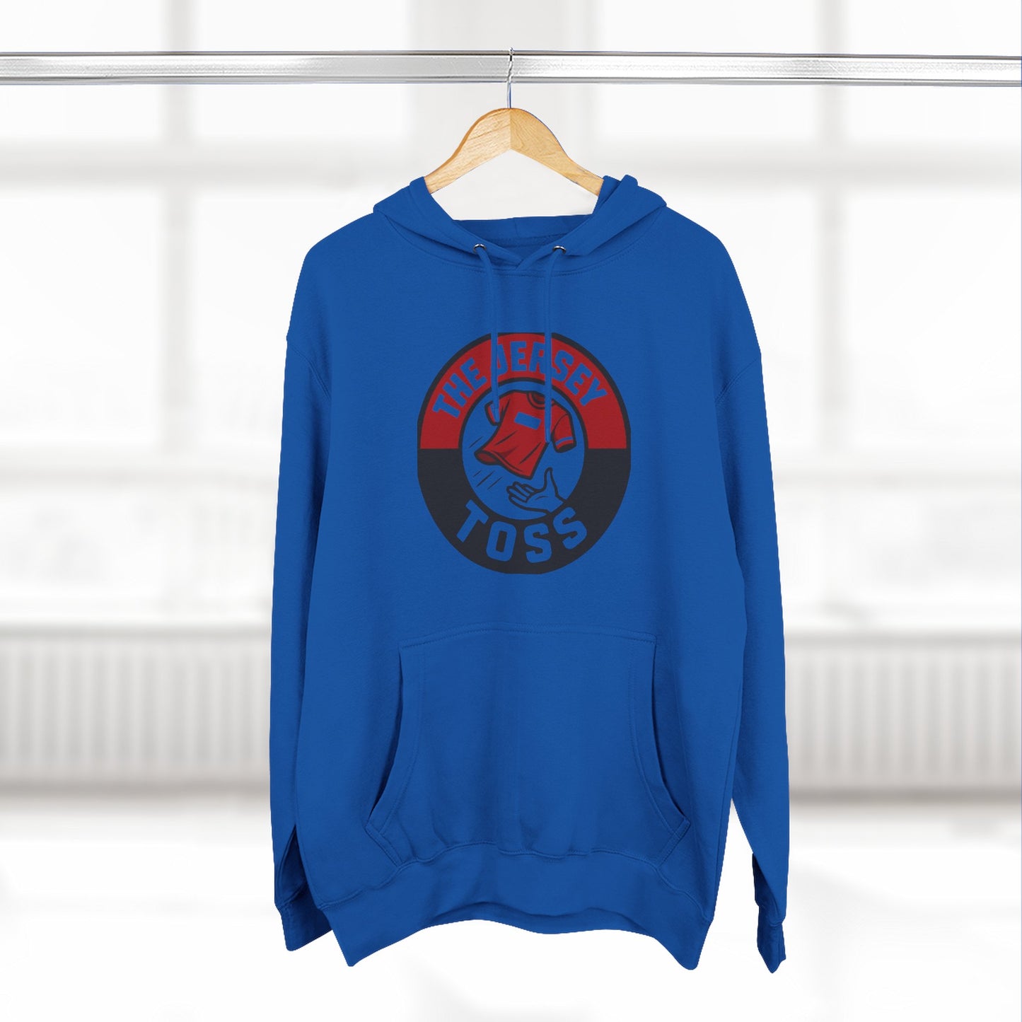 Copy of The Jersey Toss Fleece Hoodie | Cozy Sportswear for Game Days, Perfect Gift for Sports Fans, Autumn Fashion, Unisex Hoodie