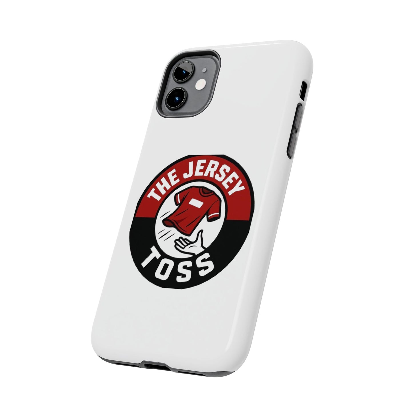 Tough Phone Cases with 'The Jersey Toss' Design - Sports Gifts, Cool Accessories, Football Fan Merchandise, Unique Decor, Gift for Him/Her