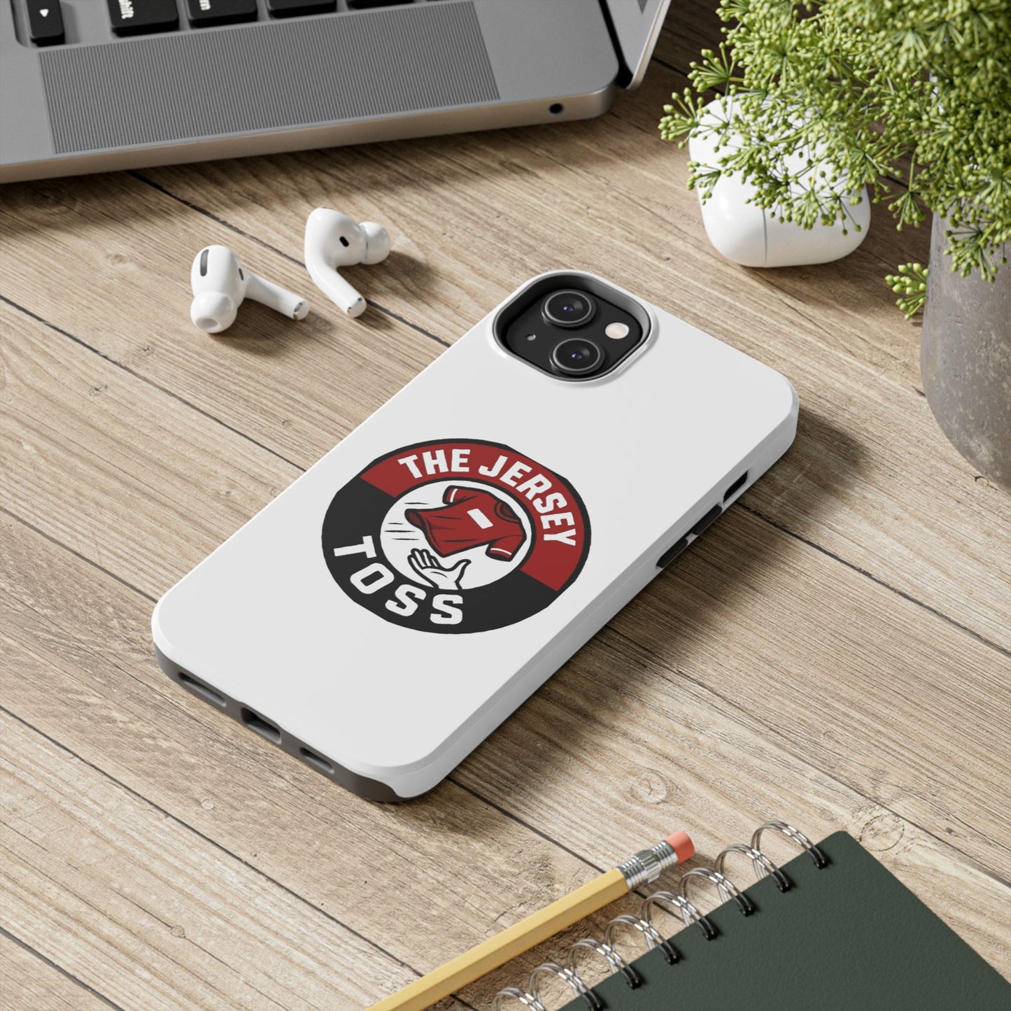 Tough Phone Cases with 'The Jersey Toss' Design - Sports Gifts, Cool Accessories, Football Fan Merchandise, Unique Decor, Gift for Him/Her