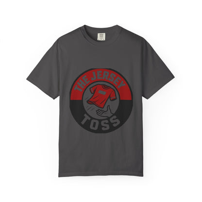 Jersey Toss T-Shirt, Fun Sports Tee, Casual Wear, Gift for Fans, Unisex Graphic Tee, Game Day Apparel