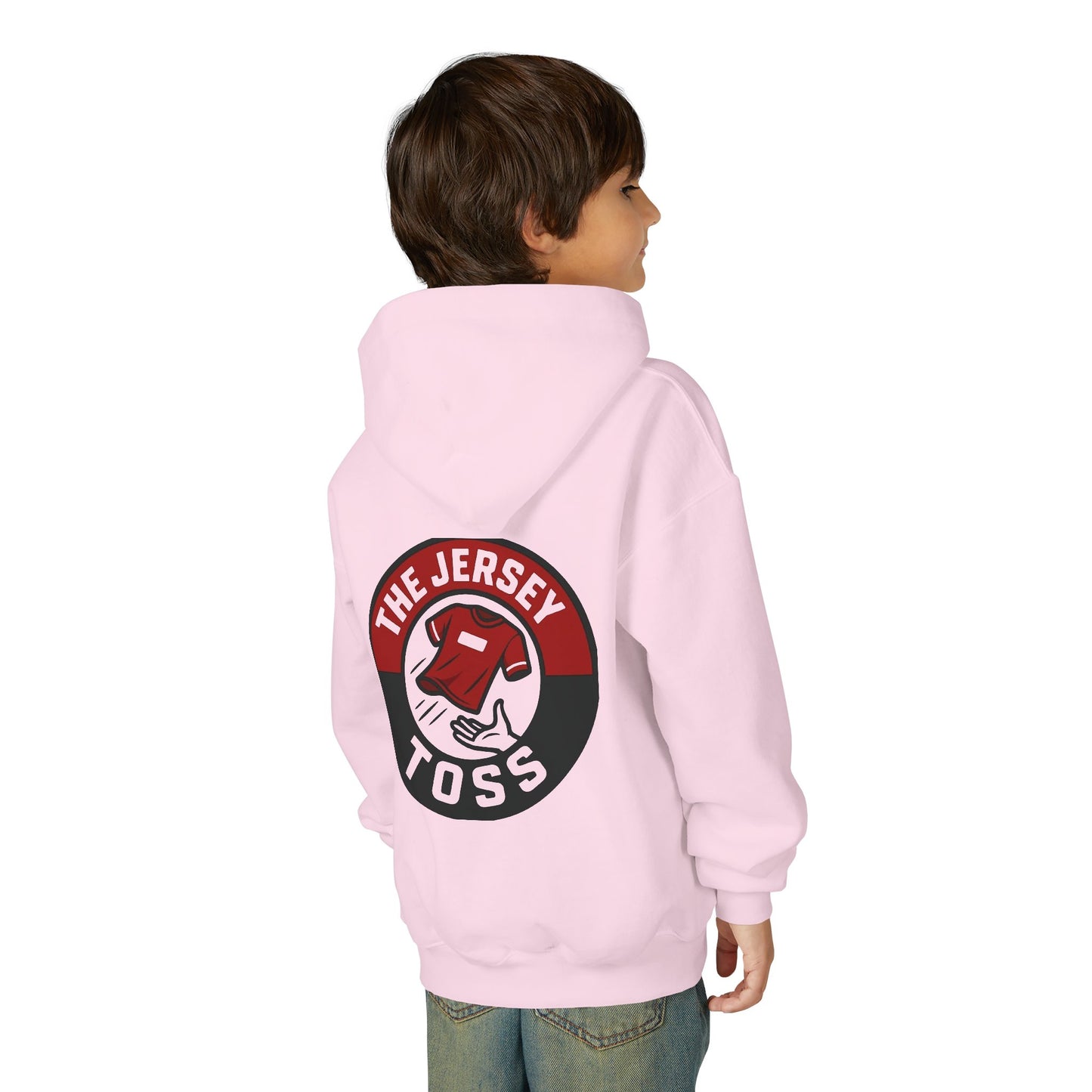 Youth Jersey Toss Hoodie | Fun Sports Apparel for Teens, Birthday Gift, Team Spirit Gear, Casual Wear, Game Day Hoodie