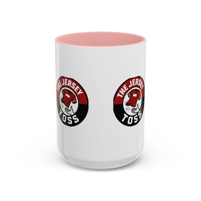 Jersey Toss Accent Coffee Mug | Unique Gift for Coffee Lovers, Home Decor, Sports Fans, Customized Mug, Fun Kitchenware