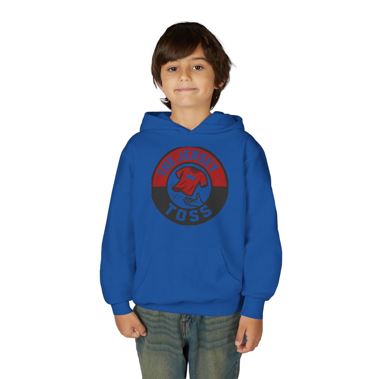 Youth Jersey Toss Hoodie | Fun Sports Apparel for Teens, Birthday Gift, Team Spirit Gear, Casual Wear, Game Day Hoodie