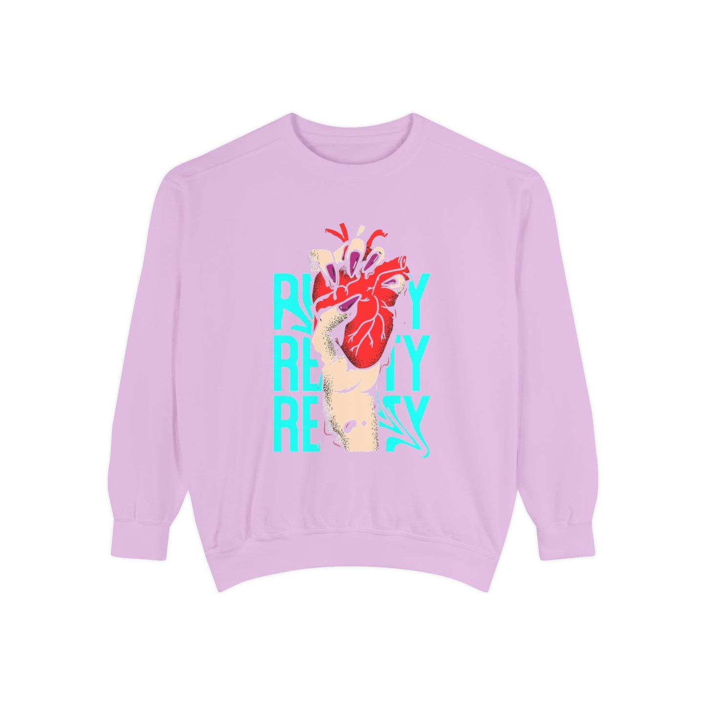 Heartfelt Unisex Garment-Dyed Sweatshirt | Perfect Gift for Compassionate Souls