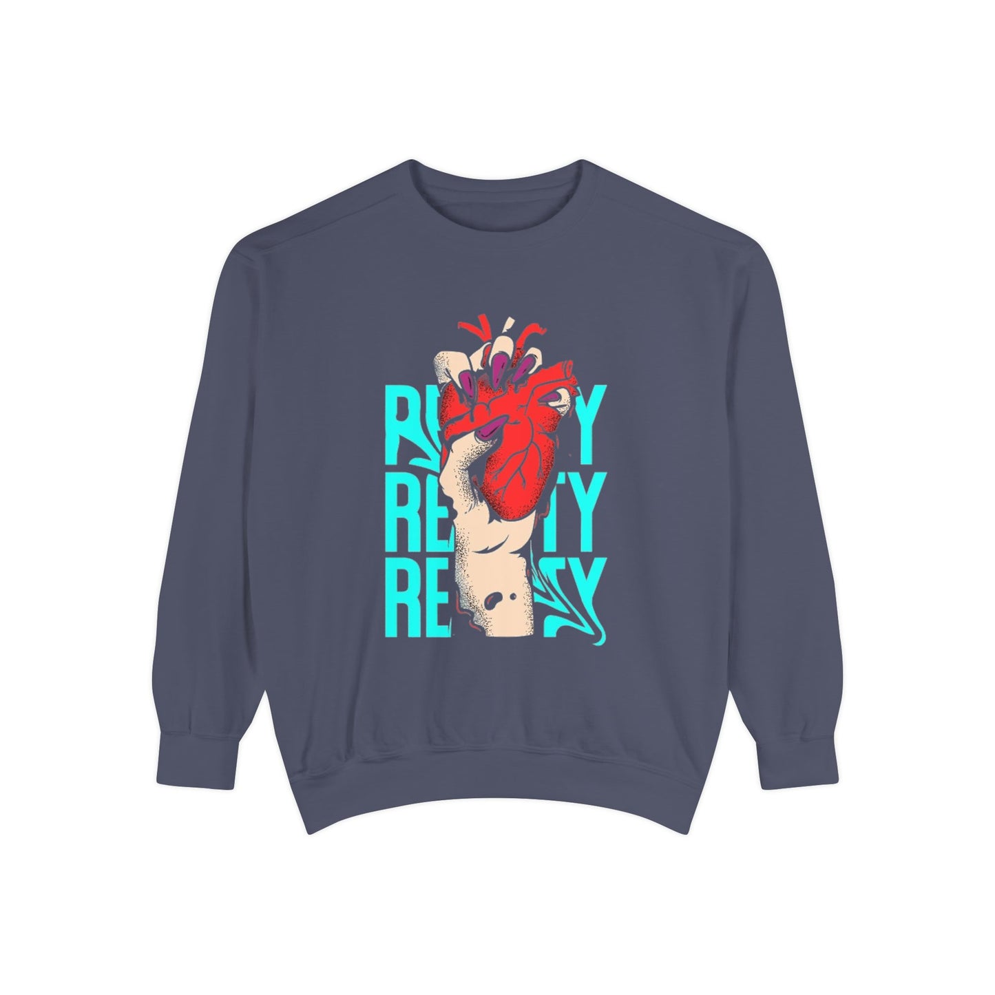 Heartfelt Unisex Garment-Dyed Sweatshirt | Perfect Gift for Compassionate Souls