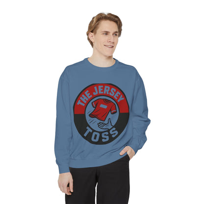Jersey Toss Sweatshirt, Unisex Sports Apparel, Perfect for Game Day, Casual Wear, Gift for Sports Fans, Jersey Toss Design