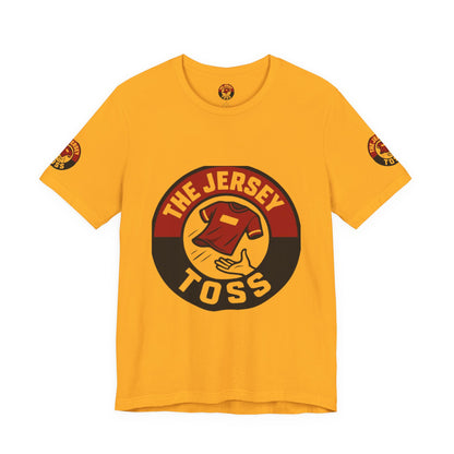Jersey Toss Tee, Unisex Short Sleeve Shirt, Sports Fan Apparel, Game Day Outfit, Gift for Athletes, Casual Wear