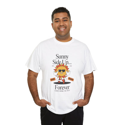Sunny Side Up Unisex Heavy Cotton Tee - Smile Forever Graphic Shirt