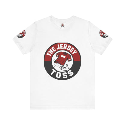 Jersey Toss Tee, Unisex Short Sleeve Shirt, Sports Fan Apparel, Game Day Outfit, Gift for Athletes, Casual Wear