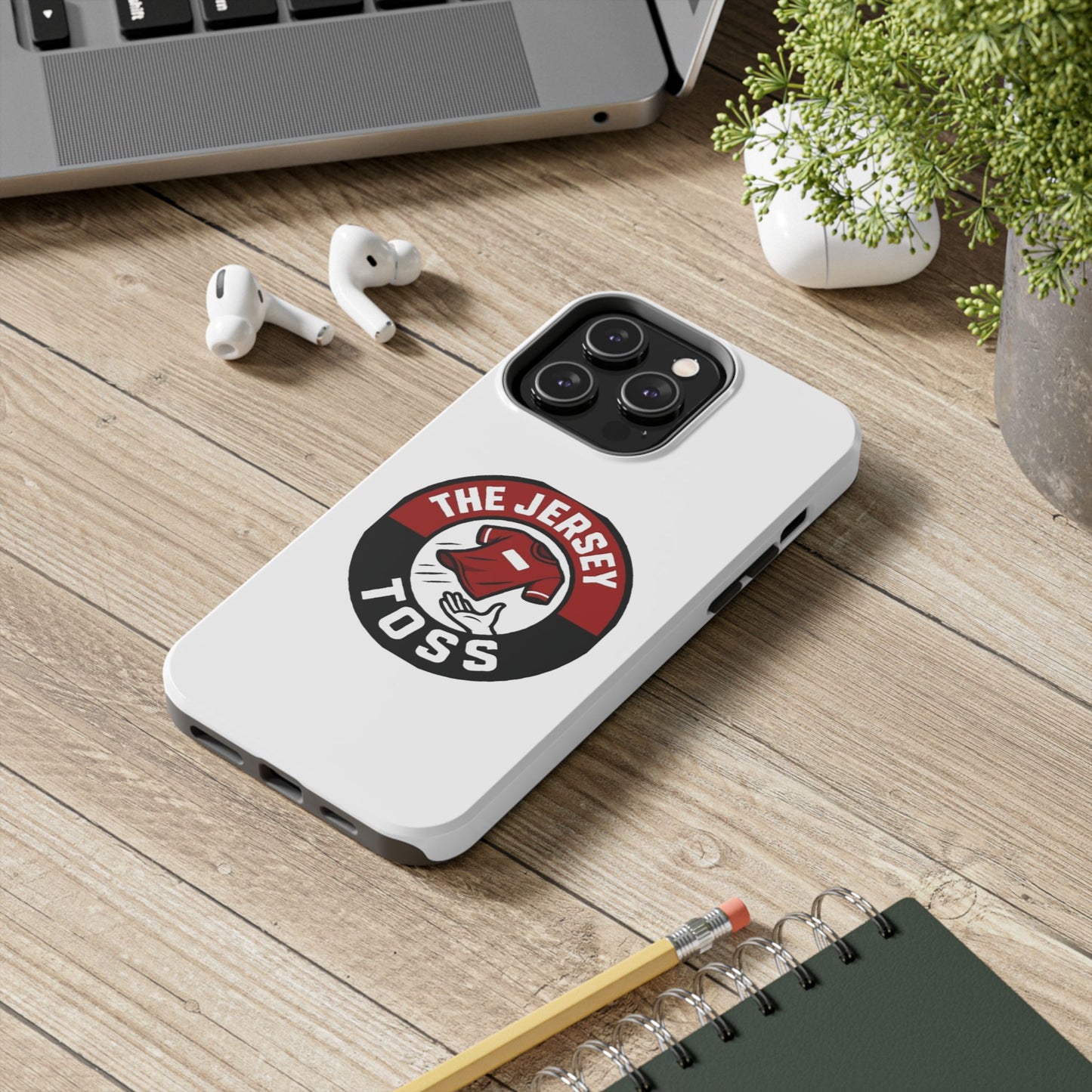 Tough Phone Cases with 'The Jersey Toss' Design - Sports Gifts, Cool Accessories, Football Fan Merchandise, Unique Decor, Gift for Him/Her