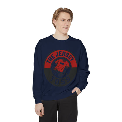 Jersey Toss Sweatshirt, Unisex Sports Apparel, Perfect for Game Day, Casual Wear, Gift for Sports Fans, Jersey Toss Design
