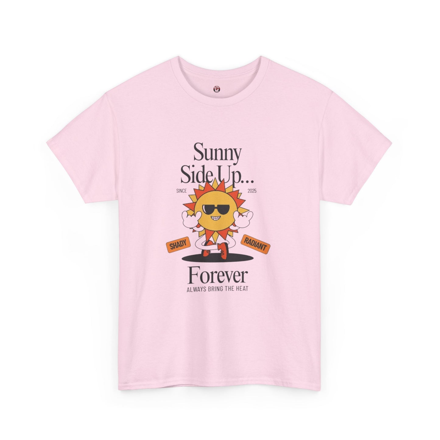 Sunny Side Up Unisex Heavy Cotton Tee - Smile Forever Graphic Shirt