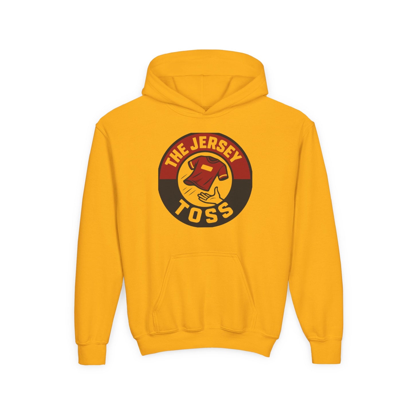 Youth Jersey Toss Hoodie | Fun Sports Apparel for Teens, Birthday Gift, Team Spirit Gear, Casual Wear, Game Day Hoodie