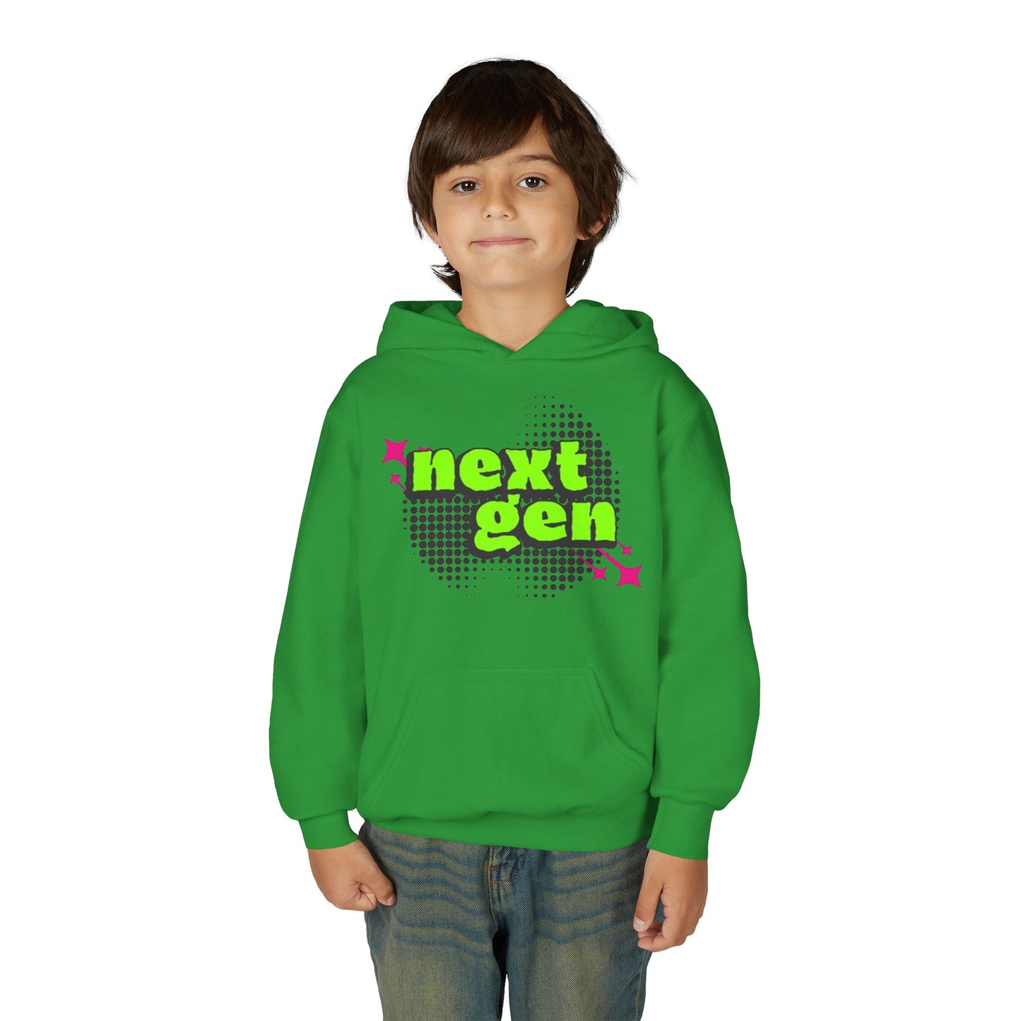 Next Gen Youth Hoodie - Trendy Heavy Blend Sweatshirt for Kids