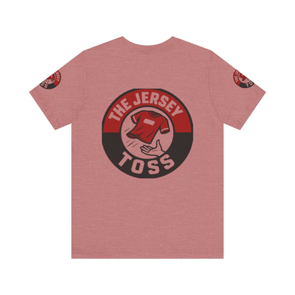 Jersey Toss Tee, Unisex Short Sleeve Shirt, Sports Fan Apparel, Game Day Outfit, Gift for Athletes, Casual Wear