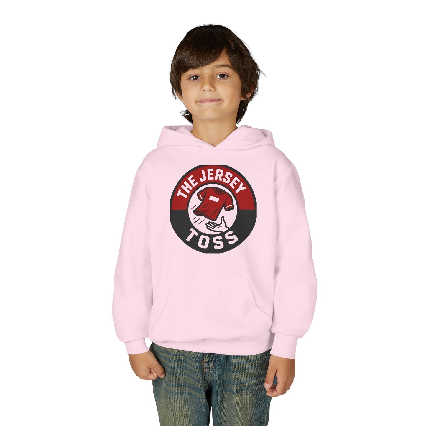 Youth Jersey Toss Hoodie | Fun Sports Apparel for Teens, Birthday Gift, Team Spirit Gear, Casual Wear, Game Day Hoodie