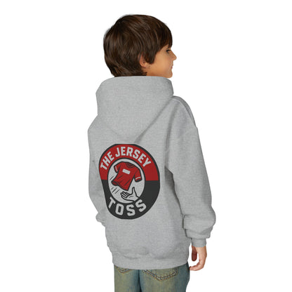 Youth Jersey Toss Hoodie | Fun Sports Apparel for Teens, Birthday Gift, Team Spirit Gear, Casual Wear, Game Day Hoodie
