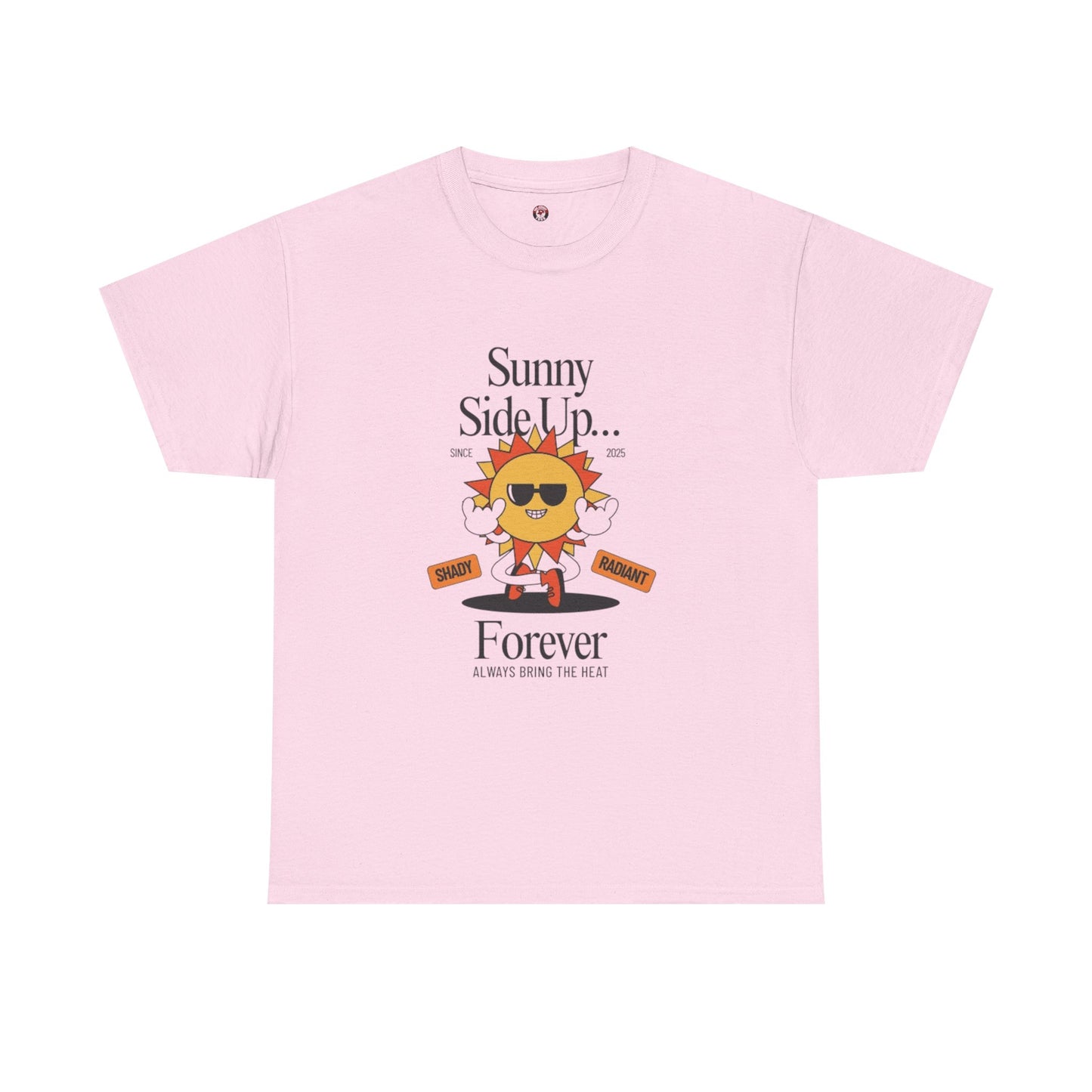 Sunny Side Up Unisex Heavy Cotton Tee - Smile Forever Graphic Shirt