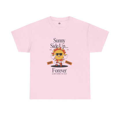 Sunny Side Up Unisex Heavy Cotton Tee - Smile Forever Graphic Shirt