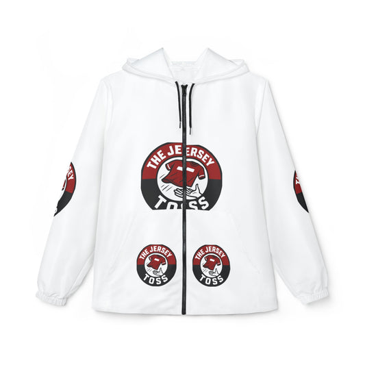 The Jersey Toss Windbreaker Jacket, Lightweight Outdoor Gear, Sports Apparel, Casual Jacket, Gift for Active Friends