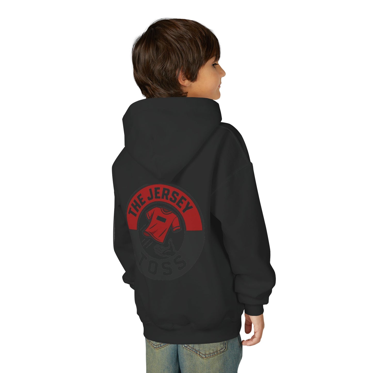 Youth Jersey Toss Hoodie | Fun Sports Apparel for Teens, Birthday Gift, Team Spirit Gear, Casual Wear, Game Day Hoodie