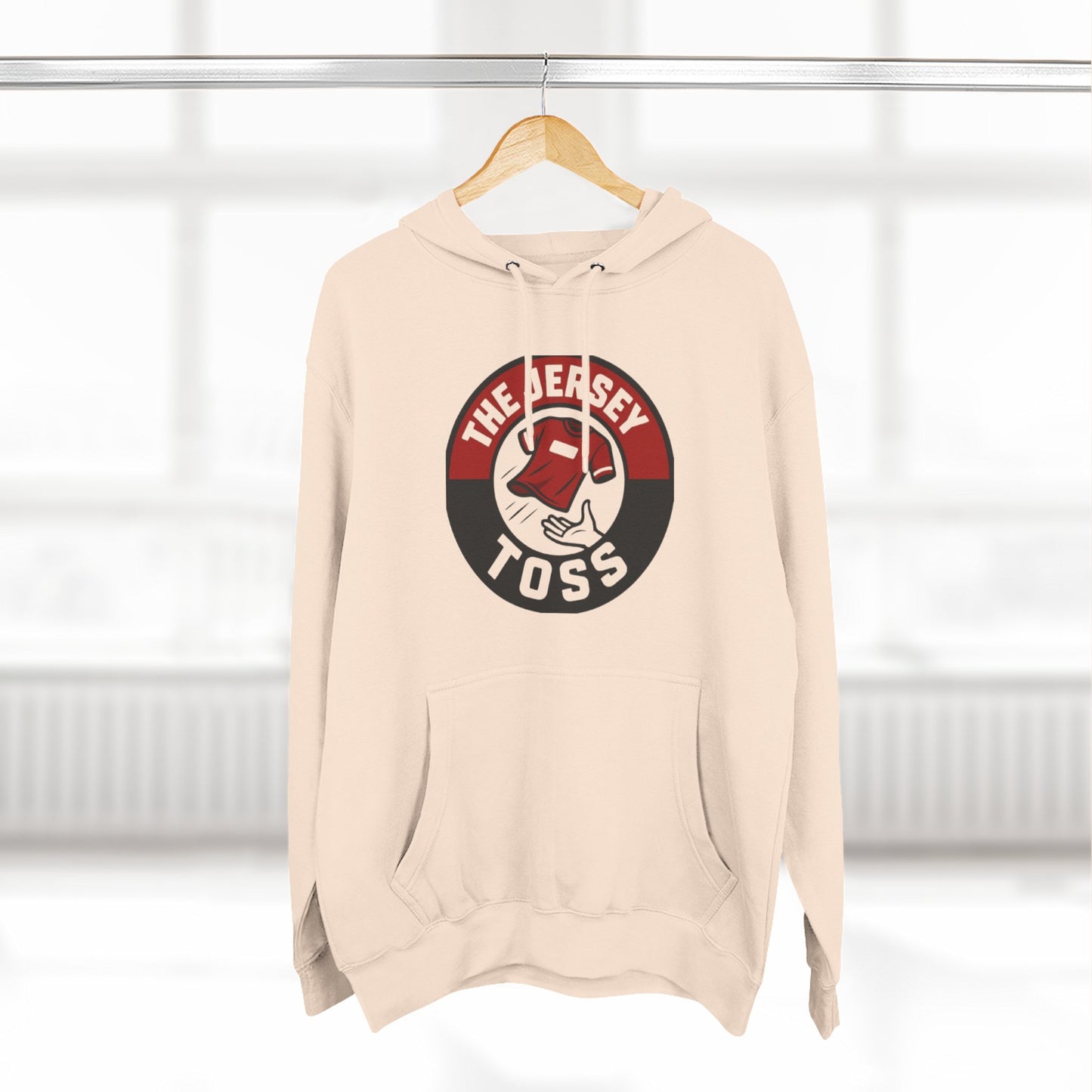 Copy of The Jersey Toss Fleece Hoodie | Cozy Sportswear for Game Days, Perfect Gift for Sports Fans, Autumn Fashion, Unisex Hoodie