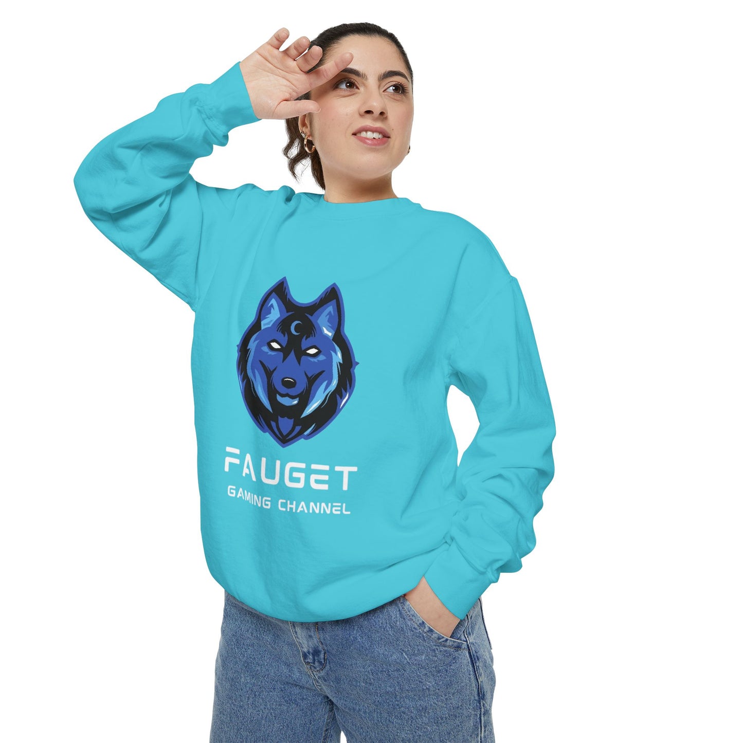 Fauget Gaming Channel Unisex Sweatshirt with Smile Design