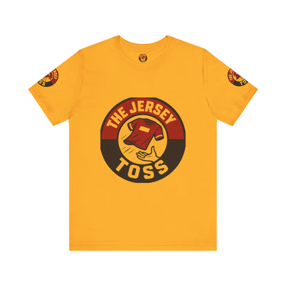 Jersey Toss Tee, Unisex Short Sleeve Shirt, Sports Fan Apparel, Game Day Outfit, Gift for Athletes, Casual Wear