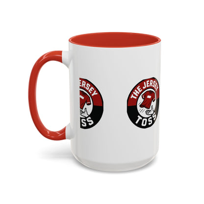 Jersey Toss Accent Coffee Mug | Unique Gift for Coffee Lovers, Home Decor, Sports Fans, Customized Mug, Fun Kitchenware