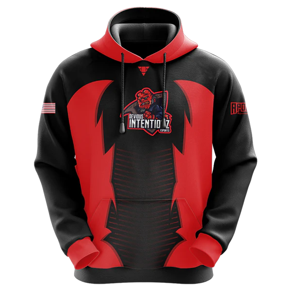 Red & Black Customized Sublimation Hoodie – Streetwear Comfort Edition | TJT