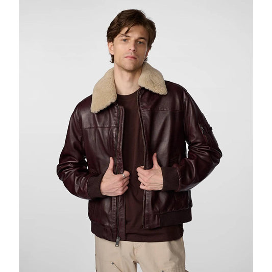 Shop premium men's leather jacket