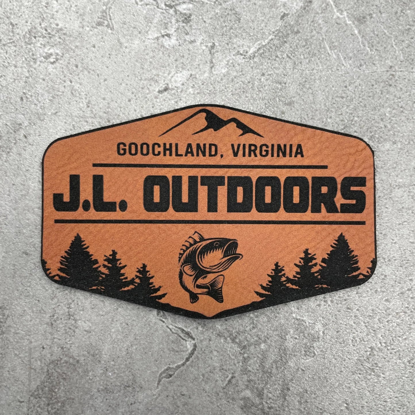 pack of 20 custom leather patch