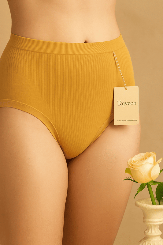 Tajveen Bare Blush – Ribbed Comfort Brief Panty