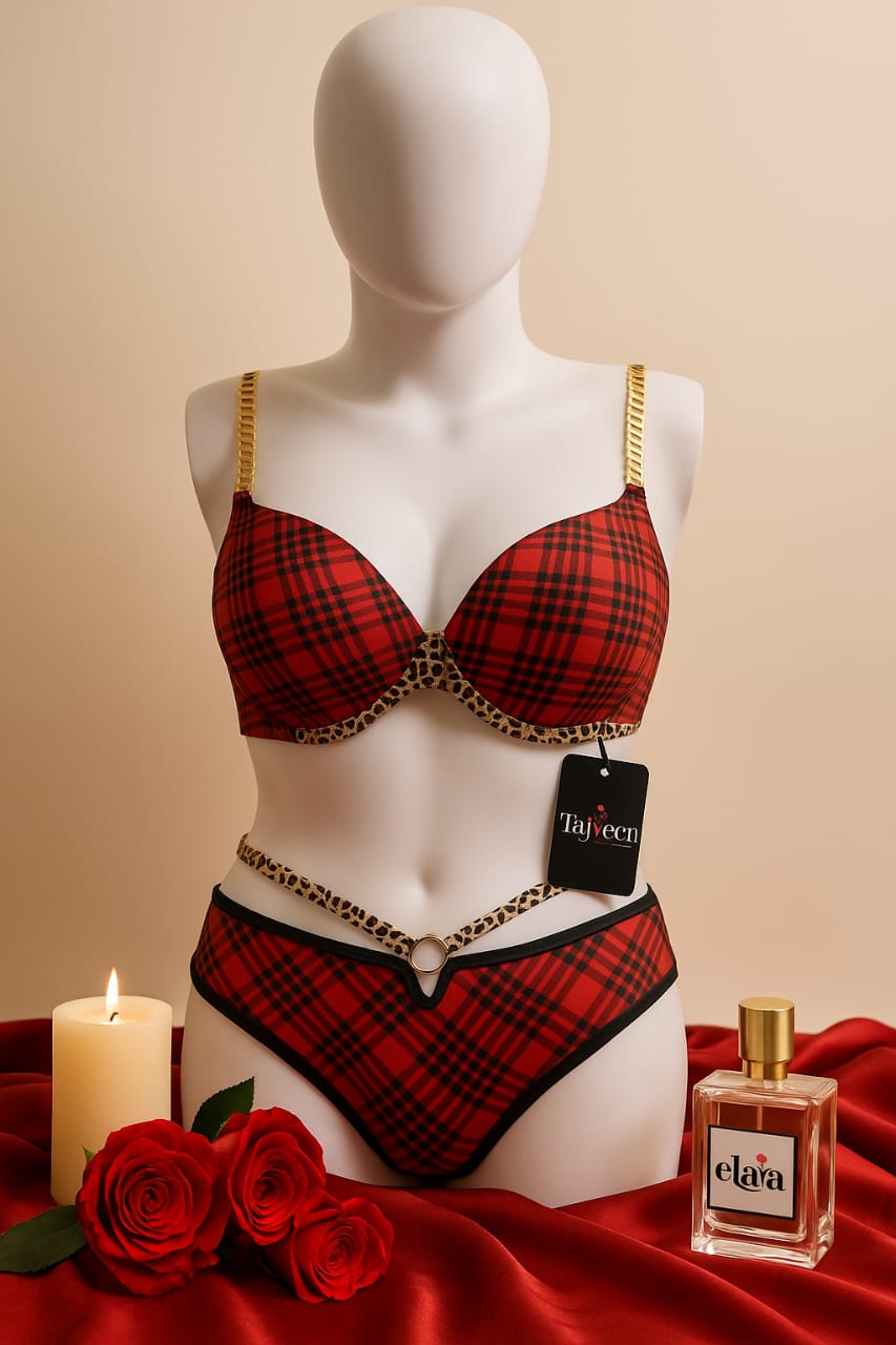 Tajveen Crimson Hunter – Fierce Lingerie Set