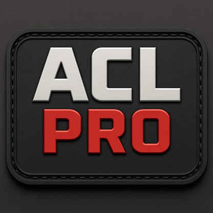 PACK OF 20 - ACL PRO & GRAY IRON PVC Patches – Durable Industrial Design Badge Set
