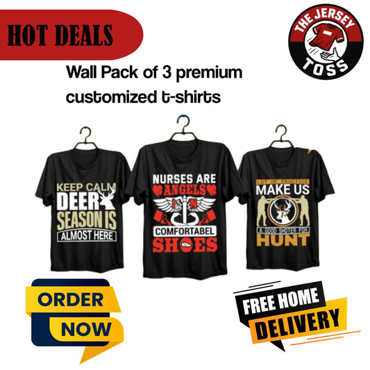 Exclusive 3 Custom T-Shirts Hot Deal | Bulk Order Premium Quality Tees with Custom Designs – The Jersey Toss