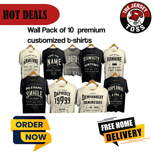 10 Custom T-Shirts Hot Deal | Bulk Order Premium Quality Personalized Tees – The Jersey Toss