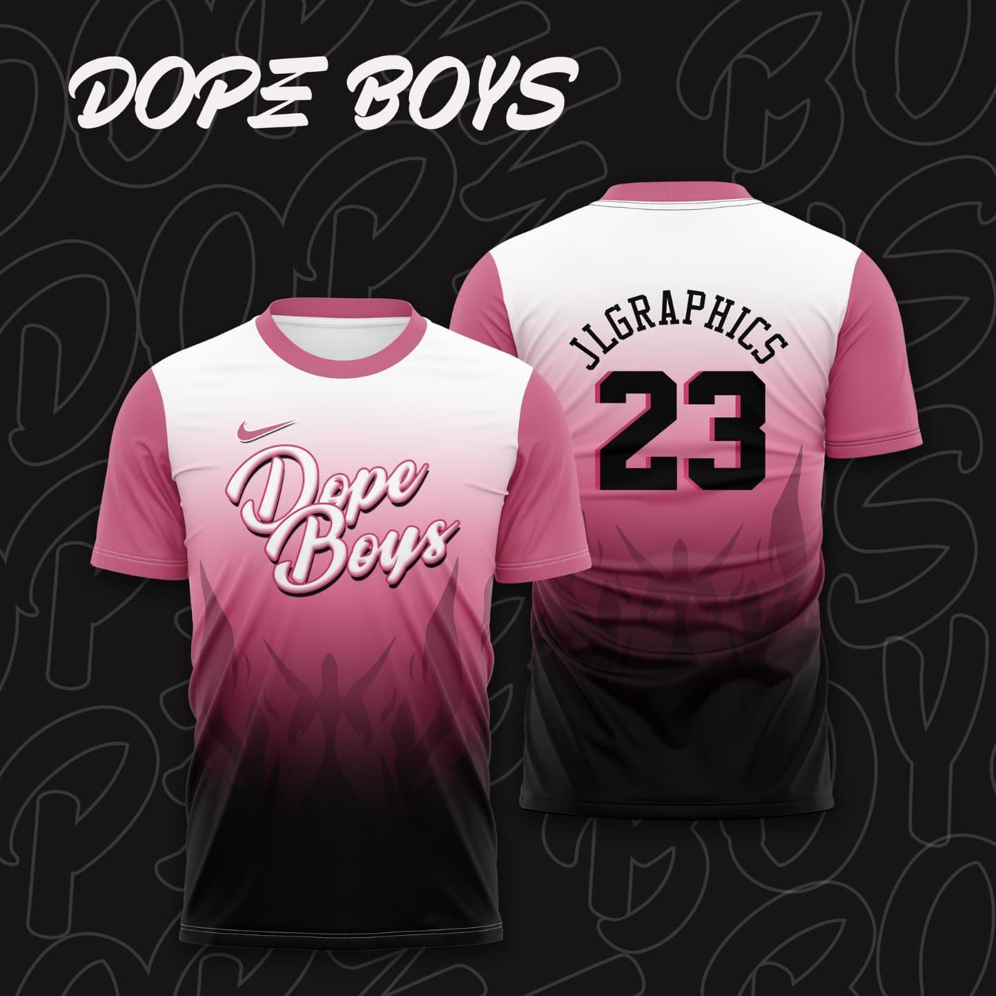 Dope Boys Custom Jersey – Pink Fade Street Edition | The Jersey Toss