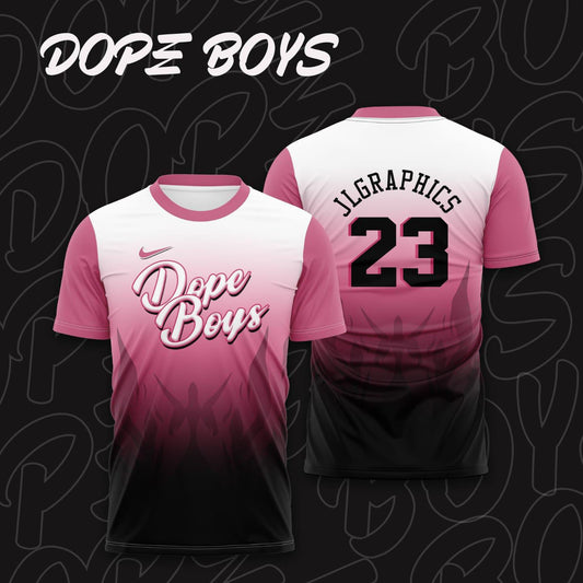 Dope Boys Custom Jersey – Pink Fade Street Edition | The Jersey Toss