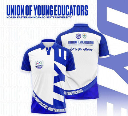 UYE Educators Polo – Blue & White Edition