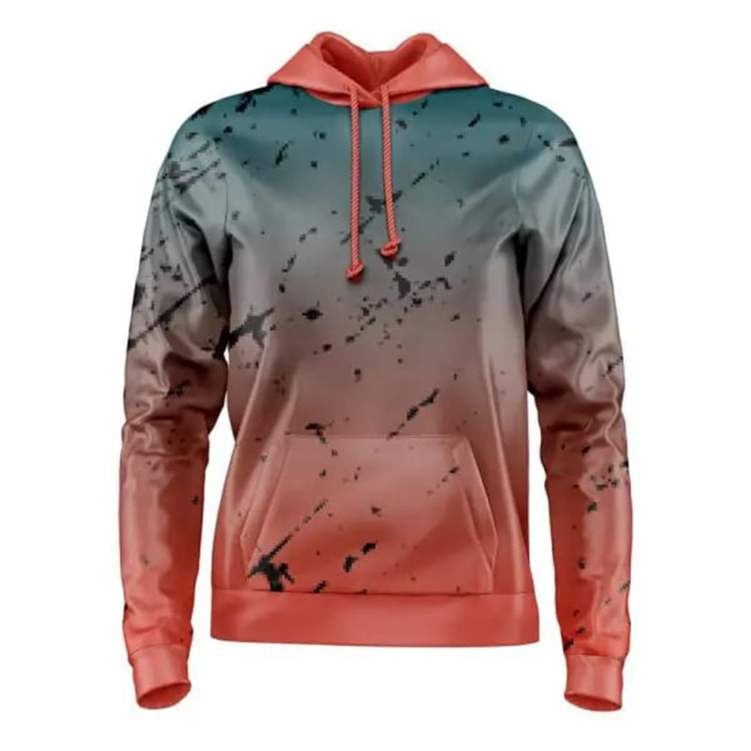 Rust Fade Splatter Hoodie