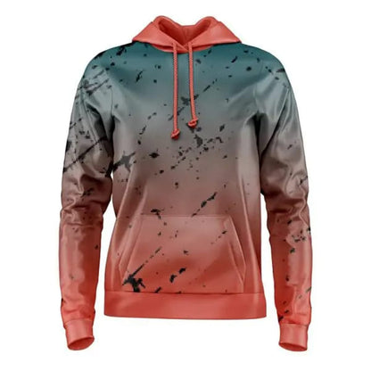 Rust Fade Splatter Hoodie