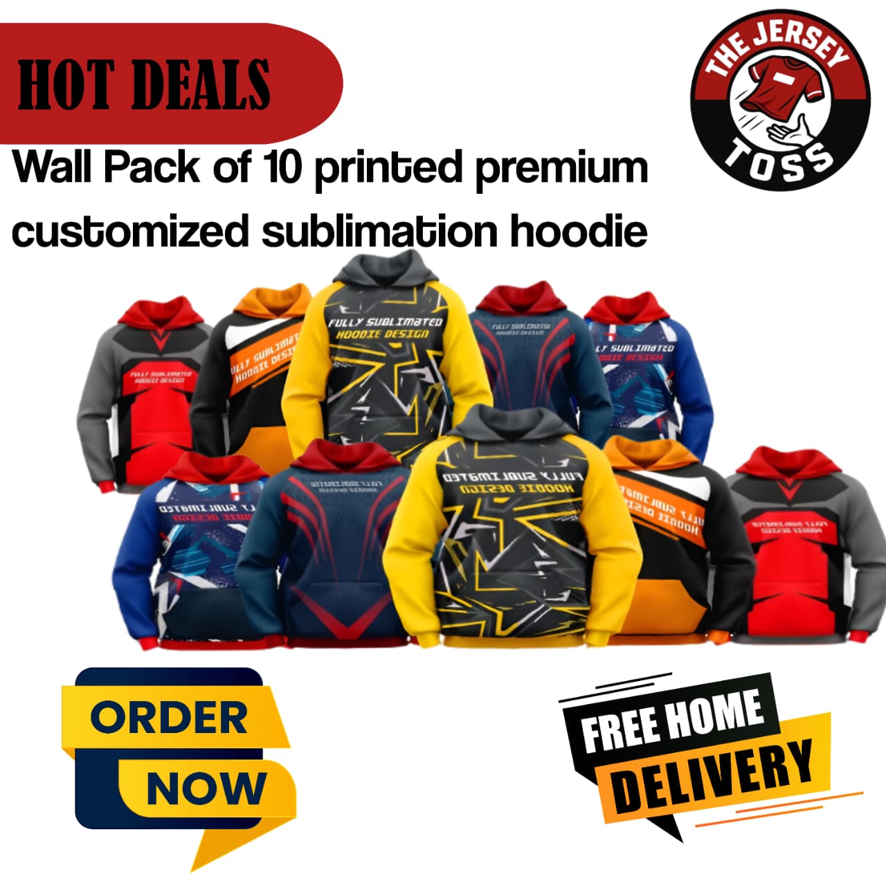 10 Premium Custom Sublimation Hoodies Hot Deal | Bulk Order Full-Print Hoodies for Teams & Brands – The Jersey Toss