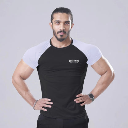 Active Black-White Tee